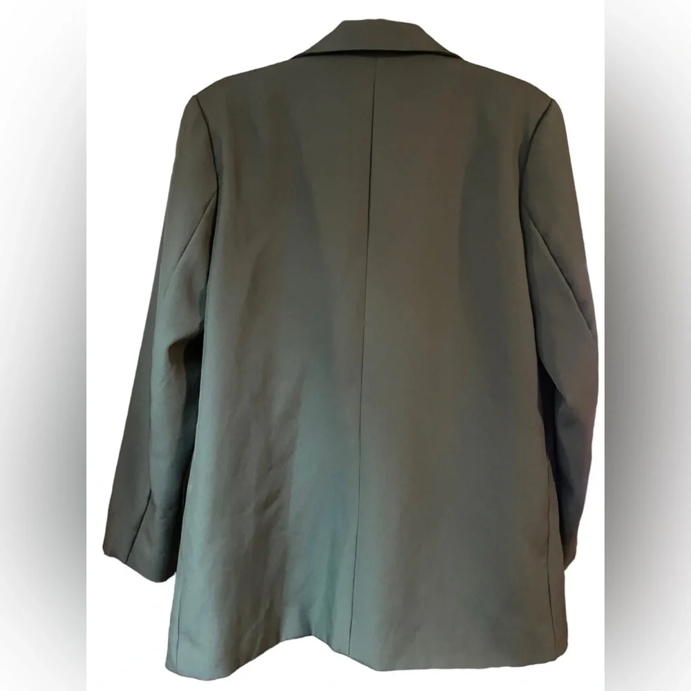 NWOT GREEN Size M  BBX Lephsnt  Double Breasted blazer